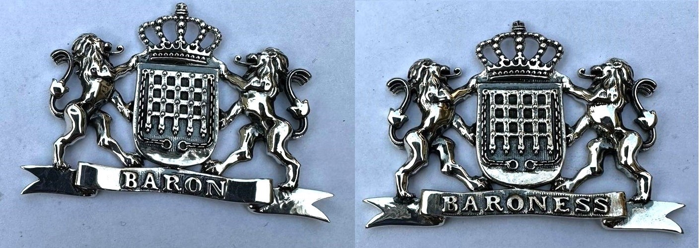 Baron & Baroness silver Badge