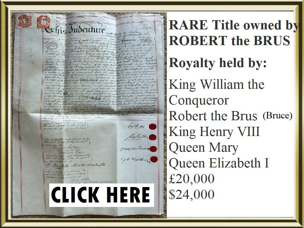 Robert de Brus Title
